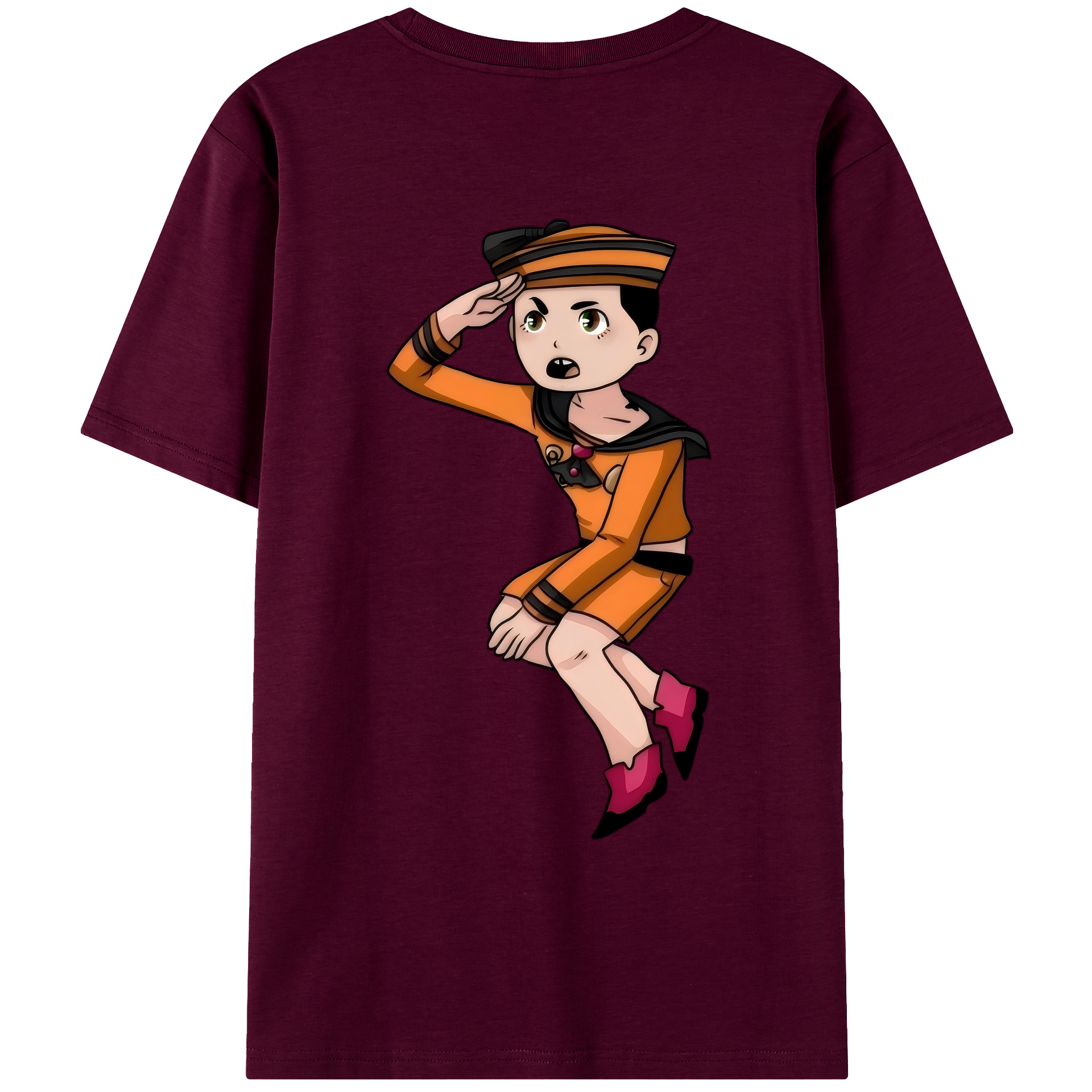 （画像用） ジョジョの奇妙な冒険 東方定助 JoJo's Bizarre Adventure Higashikata Josuke レディース半袖Tシャツ(バックプリント)